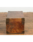 Vintage Chinese Lacquered Leather Blanket Chest with Reddish Brown Patina-11. Asian & Chinese Furniture, Art, Antiques, Vintage Home Décor for sale at FEA Home