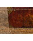 Vintage Chinese Lacquered Leather Blanket Chest with Reddish Brown Patina-15. Asian & Chinese Furniture, Art, Antiques, Vintage Home Décor for sale at FEA Home