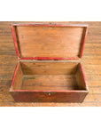 Vintage Chinese Lacquered Leather Blanket Chest with Reddish Brown Patina-3. Asian & Chinese Furniture, Art, Antiques, Vintage Home Décor for sale at FEA Home