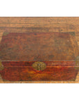 Vintage Chinese Lacquered Leather Blanket Chest with Reddish Brown Patina-9. Asian & Chinese Furniture, Art, Antiques, Vintage Home Décor for sale at FEA Home