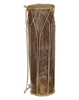Vintage Thai Wood, Leather and Rope Klong Khaek Processional Double Headed Drum-1. Asian & Chinese Furniture, Art, Antiques, Vintage Home Décor for sale at FEA Home