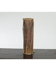 Vintage Thai Wood, Leather and Rope Klong Khaek Processional Double Headed Drum-3. Asian & Chinese Furniture, Art, Antiques, Vintage Home Décor for sale at FEA Home