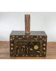 Vintage Thai Wood, Leather and Rope Klong Khaek Processional Double Headed Drum-4. Asian & Chinese Furniture, Art, Antiques, Vintage Home Décor for sale at FEA Home