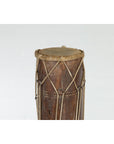 Vintage Thai Wood, Leather and Rope Klong Khaek Processional Double Headed Drum-5. Asian & Chinese Furniture, Art, Antiques, Vintage Home Décor for sale at FEA Home
