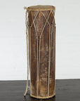 Vintage Thai Wood, Leather and Rope Klong Khaek Processional Double Headed Drum-2. Asian & Chinese Furniture, Art, Antiques, Vintage Home Décor for sale at FEA Home
