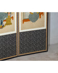 Six-Panel Folding Screen with Scholar’s Objects and Floral Motifs-11. Asian & Chinese Furniture, Art, Antiques, Vintage Home Décor for sale at FEA Home