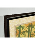 Six-Panel Inspired Screen with Horses in Stable with Bamboo Backdrop-16. Asian & Chinese Furniture, Art, Antiques, Vintage Home Décor for sale at FEA Home