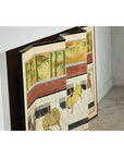 Six-Panel Inspired Screen with Horses in Stable with Bamboo Backdrop-19. Asian & Chinese Furniture, Art, Antiques, Vintage Home Décor for sale at FEA Home