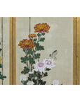Six-Panel Screen with Chrysanthemums and Birds, Taishō Period (1920s)-10. Asian & Chinese Furniture, Art, Antiques, Vintage Home Décor for sale at FEA Home