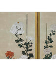 Six-Panel Screen with Chrysanthemums and Birds, Taishō Period (1920s)-11. Asian & Chinese Furniture, Art, Antiques, Vintage Home Décor for sale at FEA Home