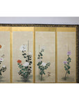Six-Panel Screen with Chrysanthemums and Birds, Taishō Period (1920s)-5. Asian & Chinese Furniture, Art, Antiques, Vintage Home Décor for sale at FEA Home