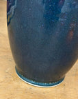 Skinny Brown and Blue Ceramic Vase with Narrow Neck, SKU , image 6
