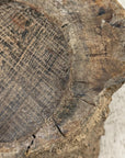 Skinny Textured Free-Form Tree Trunk Side Pedestal Table - FEA Home