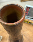 Slim Bottle Shaped Textured Brown & White Ceramic Vase, SKU , image 10