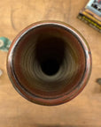 Slim Bottle Shaped Textured Brown & White Ceramic Vase, SKU , image 9