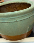 Small Green Rounded Ceramic Garden Planter - FEA Home