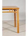 Square Top Elmwood Side Table with Geometric Apron-5. Asian & Chinese Furniture, Art, Antiques, Vintage Home Décor for sale at FEA Home