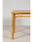 Square Top Elmwood Side Table with Geometric Apron-6. Asian & Chinese Furniture, Art, Antiques, Vintage Home Décor for sale at FEA Home