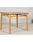Square Top Elmwood Side Table with Geometric Apron-8. Asian & Chinese Furniture, Art, Antiques, Vintage Home Décor for sale at FEA Home
