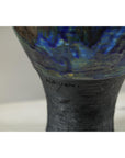 Studio Ceramic Vase with Cobalt Blue Glaze and Tapered Foot-10. Asian & Chinese Furniture, Art, Antiques, Vintage Home Décor for sale at FEA Home