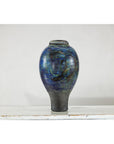 Studio Ceramic Vase with Cobalt Blue Glaze and Tapered Foot-13. Asian & Chinese Furniture, Art, Antiques, Vintage Home Décor for sale at FEA Home