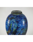 Studio Ceramic Vase with Cobalt Blue Glaze and Tapered Foot-7. Asian & Chinese Furniture, Art, Antiques, Vintage Home Décor for sale at FEA Home