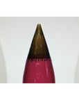 Tall Artisan Ceramic Vase in Burgundy and Brown Glaze with Teardrop Silhouette-5. Asian & Chinese Furniture, Art, Antiques, Vintage Home Décor for sale at FEA Home