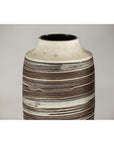 Tall Ceramic Vases with Horizontal Swirl Design, Sold Per
