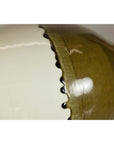 Tall Cream and Olive Glazed Artisan Vase with Expressive Drip Rim-14. Asian & Chinese Furniture, Art, Antiques, Vintage Home Décor for sale at FEA Home