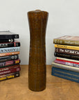 Tall Cylindrical Ceramic Amber Brown Column Vase, SKU , image 4