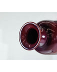 Tall Stoneware Vase with Deep Oxblood Flambé Glaze-12. Asian & Chinese Furniture, Art, Antiques, Vintage Home Décor for sale at FEA Home