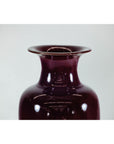 Tall Stoneware Vase with Deep Oxblood Flambé Glaze-4. Asian & Chinese Furniture, Art, Antiques, Vintage Home Décor for sale at FEA Home