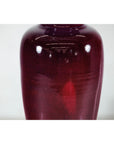 Tall Stoneware Vase with Deep Oxblood Flambé Glaze-5. Asian & Chinese Furniture, Art, Antiques, Vintage Home Décor for sale at FEA Home