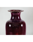 Tall Stoneware Vase with Deep Oxblood Flambé Glaze-7. Asian & Chinese Furniture, Art, Antiques, Vintage Home Décor for sale at FEA Home