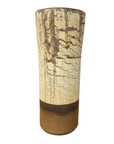 Textured Beige & Brown Crackled Glaze Ceramic Vase - FEA Home
