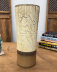 Textured Beige & Brown Crackled Glaze Ceramic Vase - FEA Home