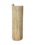 Textured Cream & Ochre Prem Vase with Blue Color Inside - FEA Home