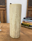Textured Cylinder Cream & Ochre Prem Vase with Bark Design, SKU , image 2