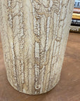 Textured Cylinder Cream & Ochre Prem Vase with Bark Design, SKU , image 7