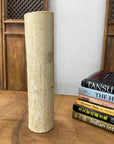 Textured Cylinder Shaped Cream & Ochre Prem Vase - FEA Home