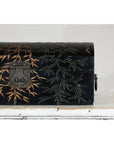 Vintage Black Lacquer Box with Gilt Bamboo and Green Leaf Motifs-6. Asian & Chinese Furniture, Art, Antiques, Vintage Home Décor for sale at FEA Home