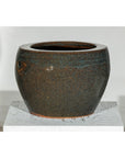 Vintage Brown and Blue Speckled Planter with Wide Opening - image 10