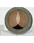 Vintage Brown and Blue Speckled Planter with Wide Opening - image 11