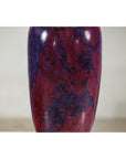 Vintage Burgundy and Purple Tall Ceramic Vase, Flared Rim-7. Asian & Chinese Furniture, Art, Antiques, Vintage Home Décor for sale at FEA Home