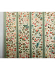 Vintage Four-Panel Polychrome Floral Folding Screen with Scalloped Accents-4. Asian & Chinese Furniture, Art, Antiques, Vintage Home Décor for sale at FEA Home