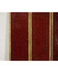 Vintage Four-Panel Screen in Oxblood Leather with Brass Nailhead Trim-6. Asian & Chinese Furniture, Art, Antiques, Vintage Home Décor for sale at FEA Home