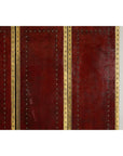 Vintage Four-Panel Screen in Oxblood Leather with Brass Nailhead Trim-9. Asian & Chinese Furniture, Art, Antiques, Vintage Home Décor for sale at FEA Home