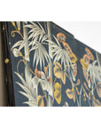 Vintage Four-Panel Screen with Bamboo and Floral Motifs - image 15