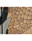 Vintage Four-Panel Screen with Silver Ground and Hand-Painted Cranes-11. Asian & Chinese Furniture, Art, Antiques, Vintage Home Décor for sale at FEA Home
