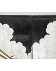 Vintage Four-Panel Screen with Silver Ground and Hand-Painted Cranes-9. Asian & Chinese Furniture, Art, Antiques, Vintage Home Décor for sale at FEA Home